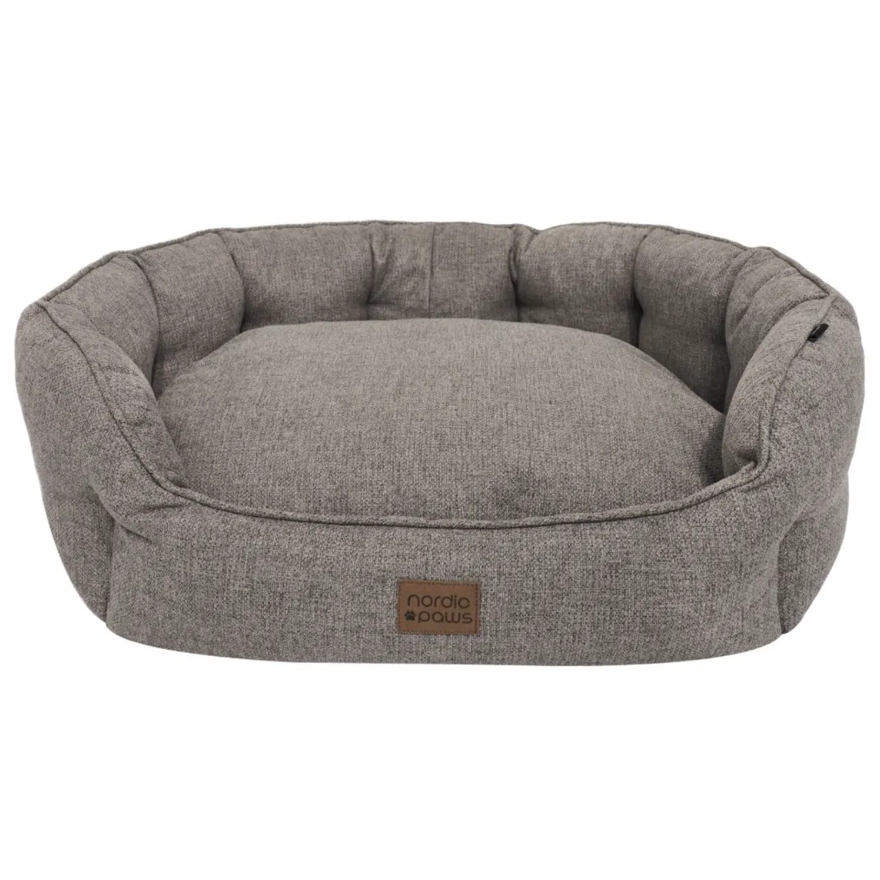 Nordic Paws Runa hundeseng grå XL 110x85x31 cm
